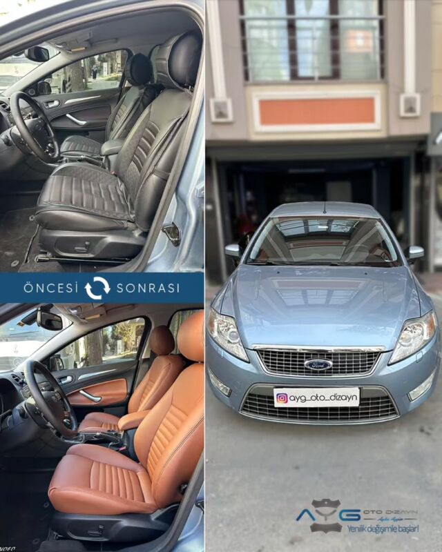 Ford Mondeo Öncesi - Sonrası
Araç sahibine iyi günlerde kullanmasını diliyoruz.🤗

✅Araçta yapılan işlemler:
➡️Koltuk Kaplama
➡️Kapı Döşemesi Kaplama
➡️Araca özel paspas

💰Fiyat almak için; 0534 968 60 07

Yenilik değişimle başlar!
#fordmondeo #aygotodizayn #otodöşeme #starlight ________________________________________________
🚘 Ayg Oto Dizayn - Profesyonel Oto Deri Döşeme
🌎www.aygotodizayn.live
☎ 0534 968 6007
🏢Ambarlı Mah. Balaban Cad.No:21/A Avcılar/İstanbul