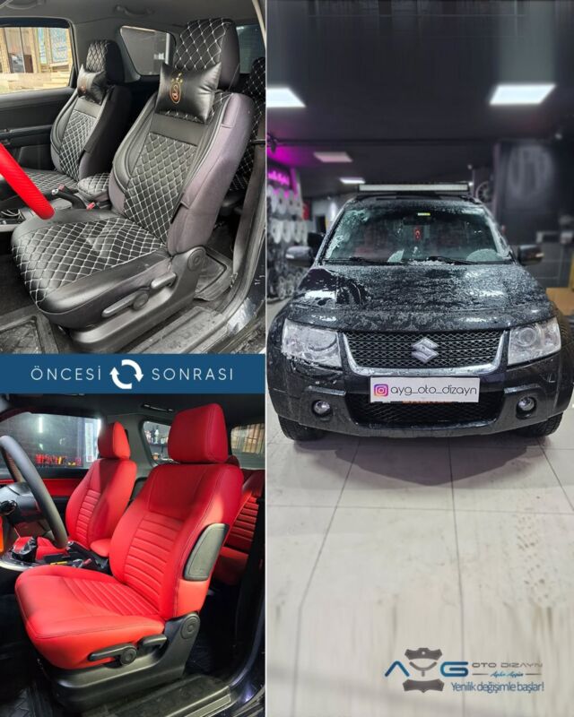 Suzuki Vitara Öncesi-Sonrası
Araç sahibine iyi günlerde kullanmasını diliyoruz.🤗

✅Araçta yapılan işlemler:
➡️Koltuk Kaplama
➡️Kapı Döşemesi Kaplama
➡️Direksiyon Kaplama
➡️Tavan Kaplama
➡️Plastik Aksam Boyama 

💰Fiyat almak için; 0534 968 60 07

Yenilik değişimle başlar!
#suzukivitara #aygotodizayn #otodöşeme #starlight ________________________________________________
🚘 Ayg Oto Dizayn - Profesyonel Oto Deri Döşeme
🌎www.aygotodizayn.live
☎ 0534 968 6007
🏢Ambarlı Mah. Balaban Cad.No:21/A Avcılar/İstanbul
