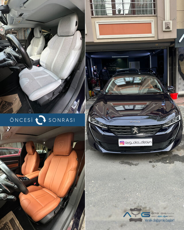 Peugeot 508 Öncesi - Sonrası
Araç sahibine iyi günlerde kullanmasını diliyoruz.🤗
✅Araçta yapılan işlemler:
➡️Koltuk Kaplama
➡️Kapı Döşemesi Kaplama
💰Fiyat almak için; 0534 968 60 07
Yenilik değişimle başlar!
#Peugeot508  #aygotodizayn #otodöşeme #starlight ________________________________________________
🚘 Ayg Oto Dizayn - Profesyonel Oto Deri Döşeme
🌎www.aygotodizayn.live
☎ 0534 968 6007
🏢Ambarlı Mah. Balaban Cad.No:21/A Avcılar/İstanbul