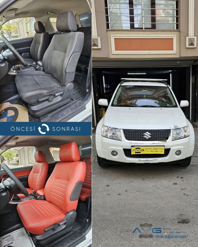 Suzuki Vitara Öncesi-Sonrası
Araç sahibine iyi günlerde kullanmasını diliyoruz.🤗

✅Araçta yapılan işlemler:
➡️Koltuk Kaplama
➡️Kapı Döşemesi Kaplama
➡️Direksiyon Kaplama
➡️İç Detaylı Temizlik

💰Fiyat almak için; 0534 968 60 07

Yenilik değişimle başlar!
#suzukivitara #aygotodizayn #otodöşeme #starlight ________________________________________________
🚘 Ayg Oto Dizayn - Profesyonel Oto Deri Döşeme
🌎www.aygotodizayn.live
☎ 0534 968 6007
🏢Ambarlı Mah. Balaban Cad.No:21/A Avcılar/İstanbul