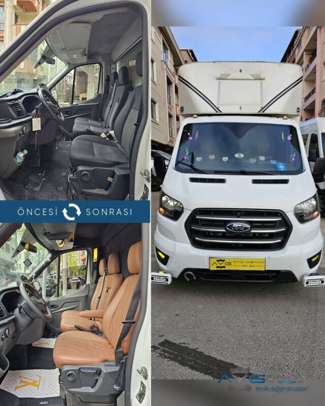 Ford Transit Öncesi-Sonrası
Araç sahibine iyi günlerde kullanmasını diliyoruz.🤗

✅Araçta yapılan işlemler:
➡️Koltuk Kaplama
➡️Plastik Aksam Boyama 
➡️Direksiyon Kaplama
➡️Tavan Kaplama

💰Fiyat almak için; 0534 968 60 07

Yenilik değişimle başlar!
#fordtransit #aygotodizayn #otodöşeme #starlight ________________________________________________
🚘 Ayg Oto Dizayn - Profesyonel Oto Deri Döşeme
🌎www.aygotodizayn.live
☎ 0534 968 6007
🏢Ambarlı Mah. Balaban Cad.No:21/A Avcılar/İstanbul