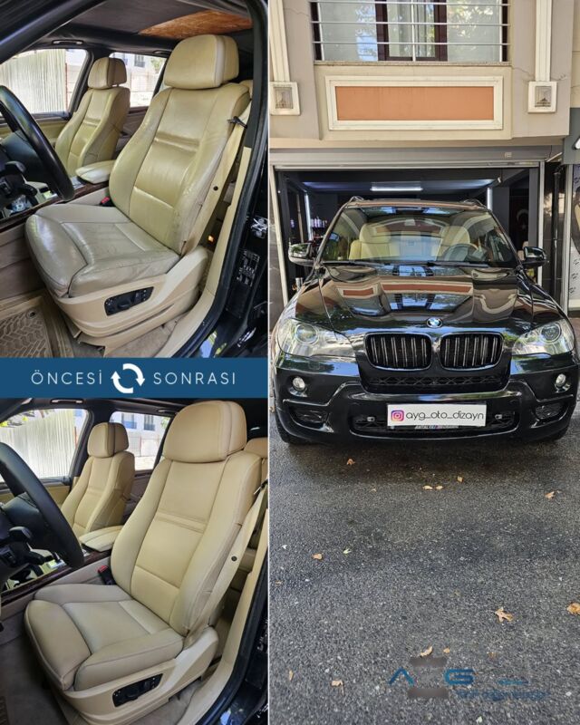 BMW X5 Öncesi - Sonrası
Araç sahibine iyi günlerde kullanmasını diliyoruz.🤗
✅Araçta yapılan işlemler:
➡️Koltuk Döşeme
➡️Kapı Döşeme
➡️Tavan Kaplama
➡️Direksiyon Kaplama
💰Fiyat almak için; 0534 968 60 07
Yenilik değişimle başlar!
#bmwx5 #aygotodizayn #otodöşeme #starlight _______________________________________________
🚘 Ayg Oto Dizayn - Profesyonel Oto Deri Döşeme
🌎www.aygotodizayn.live
☎ 0534 968 6007
🏢Ambarlı Mah. Balaban Cad.No:21/A Avcılar/İstanbul