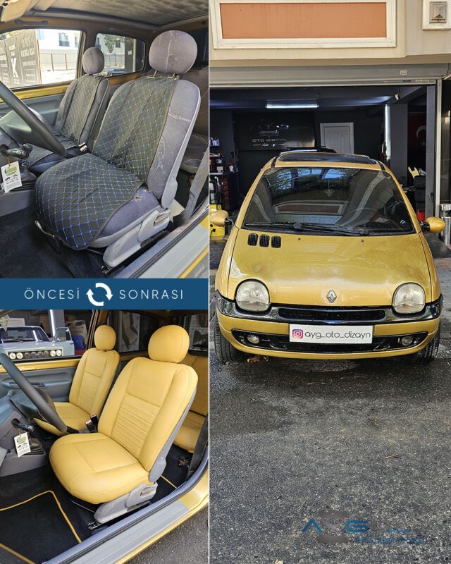 Renault Twingo Öncesi - Sonrası
Araç sahibine iyi günlerde kullanmasını diliyoruz.🤗
✅Araçta yapılan işlemler:
➡️Koltuk Döşeme
➡️Plastik Aksam Boyama
➡️Direksiyon Kaplama
💰Fiyat almak için; 0534 968 60 07
Yenilik değişimle başlar!
#renaulttwingo  #aygotodizayn #otodöşeme #starlight _______________________________________________
🚘 Ayg Oto Dizayn - Profesyonel Oto Deri Döşeme
🌎www.aygotodizayn.live
☎ 0534 968 6007
🏢Ambarlı Mah. Balaban Cad.No:21/A Avcılar/İstanbul