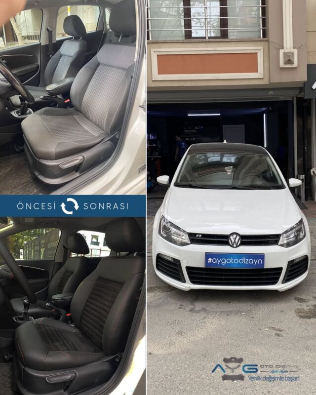 Volkswagen Polo Öncesi - Sonrası
Araç sahibine iyi günlerde kullanmasını diliyoruz.🤗

✅Araçta yapılan işlemler:
➡️Koltuk Döşeme 
➡️Kapı Döşemesi Kaplama
➡️Direksiyon Kaplama
➡️Tavan Kaplama

💰Fiyat almak için; 0534 968 60 07
Yenilik değişimle başlar!
_______________________________________________
🚘 Ayg Oto Dizayn - Profesyonel Oto Deri Döşeme
🌎www.aygotodizayn.live
☎ 0534 968 6007
🏢Ambarlı Mah. Balaban Cad.No:21/A Avcılar/İstanbul