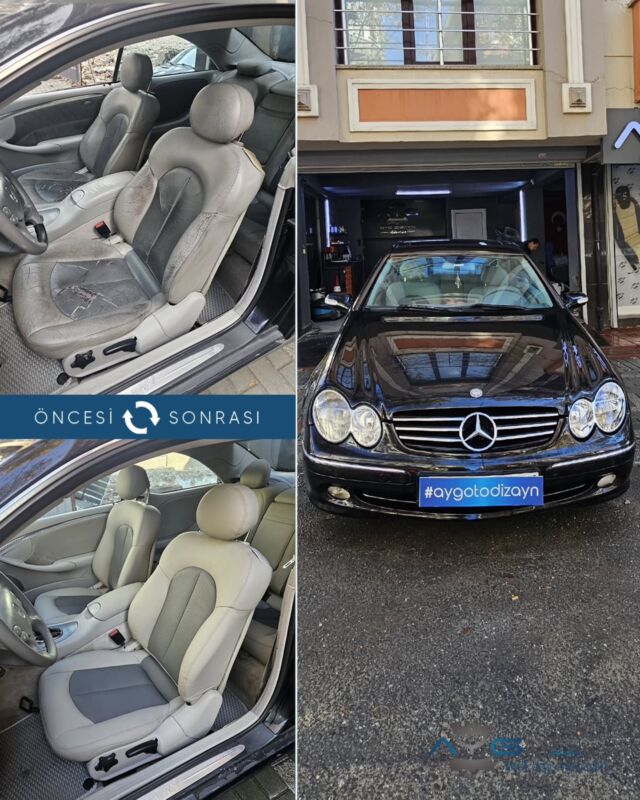 Mercedes CLK 240 Öncesi - Sonrası
Araç sahibine iyi günlerde kullanmasını diliyoruz.🤗

✅Araçta yapılan işlemler:
➡️Koltuk Döşeme
➡️Kapı Döşemesi kaplama
➡️Direksiyon Kaplama
➡️Detaylı Temizlik

💰Fiyat almak için; 0534 968 60 07
Yenilik değişimle başlar!
_______________________________________________
🚘 Ayg Oto Dizayn - Profesyonel Oto Deri Döşeme
🌎www.aygotodizayn.live
☎ 0534 968 6007
🏢Ambarlı Mah. Balaban Cad.No:21/A Avcılar/İstanbul