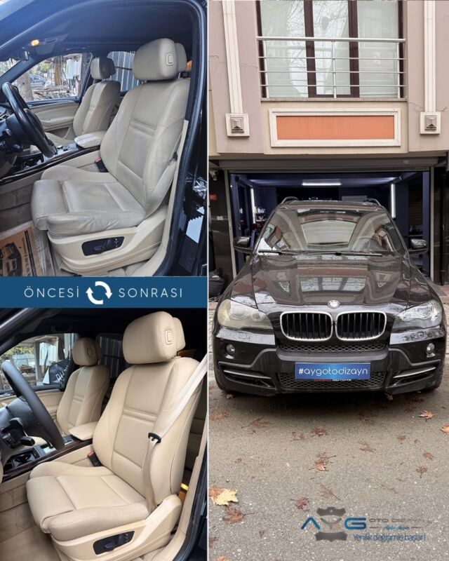 Bmw X5 Öncesi - Sonrası
Araç sahibine iyi günlerde kullanmasını diliyoruz.🤗

✅Araçta yapılan işlemler:
➡️Koltuk Döşeme
➡️Kapı Döşemesi kaplama
➡️Direksiyon Kaplama
➡️Tavan Kaplama

💰Fiyat almak için; 0534 968 60 07
Yenilik değişimle başlar!
_______________________________________________
🚘 Ayg Oto Dizayn - Profesyonel Oto Deri Döşeme
🌎www.aygotodizayn.live
☎ 0534 968 6007
🏢Ambarlı Mah. Balaban Cad.No:21/A Avcılar/İstanbul