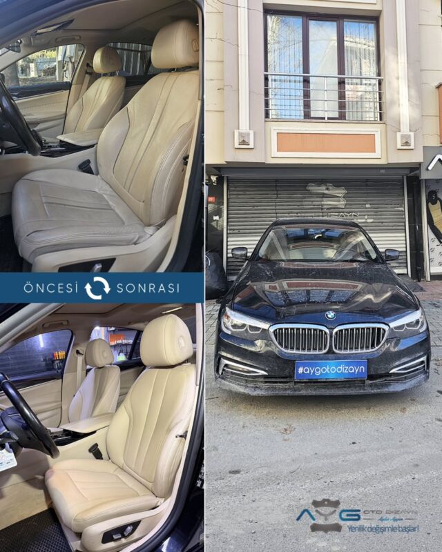 Bmw 5 Serisi Öncesi - Sonrası
Araç sahibine iyi günlerde kullanmasını diliyoruz.🤗

✅Araçta yapılan işlemler:
➡️Koltuk Döşeme 
➡️Kapı Döşemesi Kaplama
➡️Araca özel Paspas
➡️Taban Halısı Temizliği
➡️Emniyet Kemeri Değişimi

💰Fiyat almak için; 0534 968 60 07
Yenilik değişimle başlar!
_______________________________________________
🚘 Ayg Oto Dizayn - Profesyonel Oto Deri Döşeme
🌎www.aygotodizayn.live
☎ 0534 968 6007
🏢Ambarlı Mah. Balaban Cad.No:21/A Avcılar/İstanbul