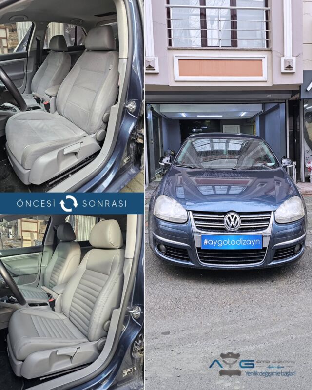 Volkswagen Jetta Öncesi - Sonrası
Araç sahibine iyi günlerde kullanmasını diliyoruz.🤗

✅Araçta yapılan işlemler:
➡️Koltuk Döşeme 
➡️Kapı Döşemesi Kaplama

💰Fiyat almak için; 0534 968 60 07
Yenilik değişimle başlar!
_______________________________________________
🚘 Ayg Oto Dizayn - Profesyonel Oto Deri Döşeme
🌎www.aygotodizayn.live
☎ 0534 968 6007
🏢Ambarlı Mah. Balaban Cad.No:21/A Avcılar/İstanbul