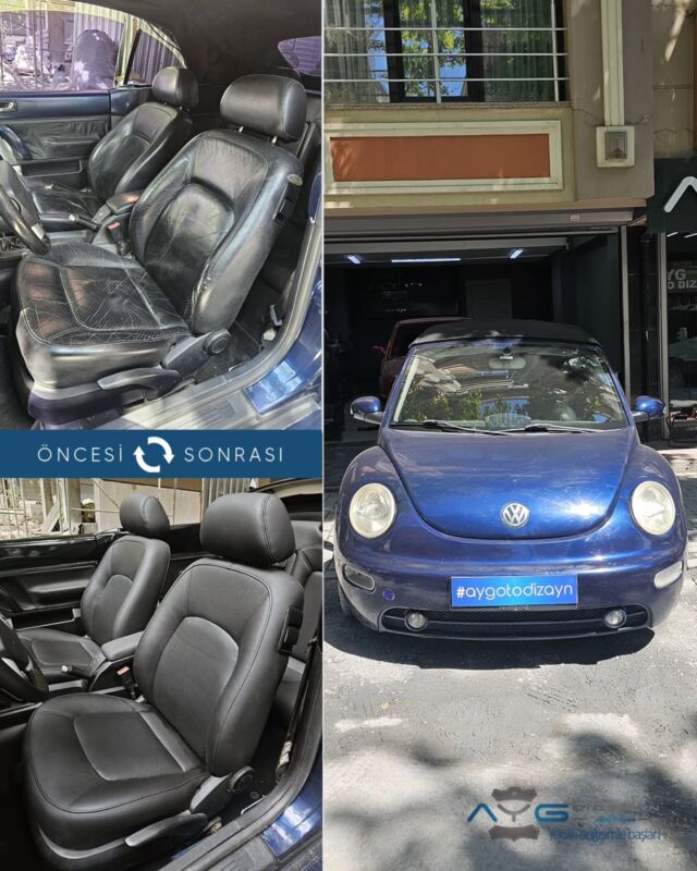 Volkswagen Beetle Cabrio Öncesi - Sonrası
Araç sahibine iyi günlerde kullanmasını diliyoruz.🤗

✅Araçta yapılan işlemler:
➡️Koltuk Döşeme
➡️Direksiyon Kaplama
➡️Kapı Döşemesi Kaplama
➡️Plastik Aksam Boyama

💰Fiyat almak için; 0534 968 60 07
Yenilik değişimle başlar!
_______________________________________________
🚘 Ayg Oto Dizayn - Profesyonel Oto Deri Döşeme
🌎www.aygotodizayn.live
☎ 0534 968 6007
🏢Ambarlı Mah. Balaban Cad.No:21/A Avcılar/İstanbul
