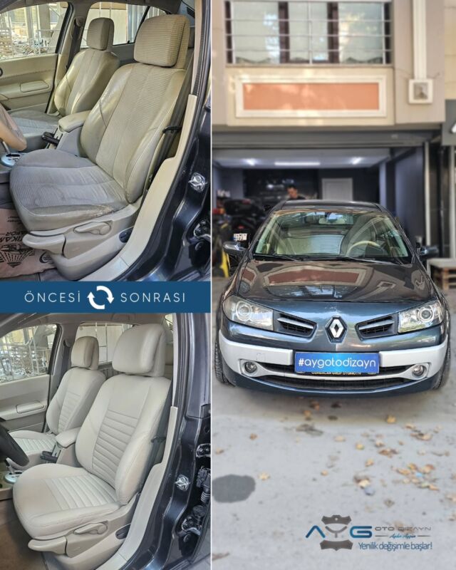 Renault Megane Öncesi - Sonrası
Araç sahibine iyi günlerde kullanmasını diliyoruz.🤗

✅Araçta yapılan işlemler:
➡️Koltuk Döşeme
➡️Kapı Döşemesi Kaplama
➡️Tavan Kaplama
➡️Direksiyon Kaplama
➡️Plastik Aksam Boyama

💰Fiyat almak için; 0534 968 60 07
Yenilik değişimle başlar!
_______________________________________________
🚘 Ayg Oto Dizayn - Profesyonel Oto Deri Döşeme
🌎www.aygotodizayn.live
☎ 0534 968 6007
🏢Ambarlı Mah. Balaban Cad.No:21/A Avcılar/İstanbul