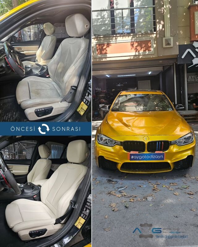 Bmw 3 Serisi F30 Öncesi - Sonrası
Araç sahibine iyi günlerde kullanmasını diliyoruz.🤗

✅Araçta yapılan işlemler:
➡️Koltuk Döşeme
➡️Kapı Döşemesi Kaplama
➡️Emniyet Kemeri

💰Fiyat almak için; 0534 968 60 07
Yenilik değişimle başlar!
_______________________________________________
🚘 Ayg Oto Dizayn - Profesyonel Oto Deri Döşeme
🌎www.aygotodizayn.live
☎ 0534 968 6007
🏢Ambarlı Mah. Balaban Cad.No:21/A Avcılar/İstanbul