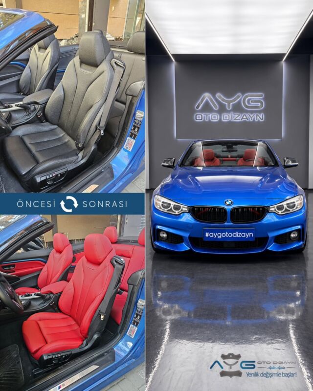 Bmw 4 Serisi Öncesi - Sonrası
Araç sahibine iyi günlerde kullanmasını diliyoruz.🤗

✅Araçta yapılan işlemler:
➡️Koltuk Döşeme
➡️Kapı Döşemesi Kaplama
➡️Direksiyon Kaplama
➡️Torpido Renk Değişimi

💰Fiyat almak için; 0534 968 60 07
Yenilik değişimle başlar!
_______________________________________________
🚘 Ayg Oto Dizayn - Profesyonel Oto Deri Döşeme
🌎www.aygotodizayn.live
☎ 0534 968 6007
🏢Ambarlı Mah. Balaban Cad.No:21/A Avcılar/İstanbul