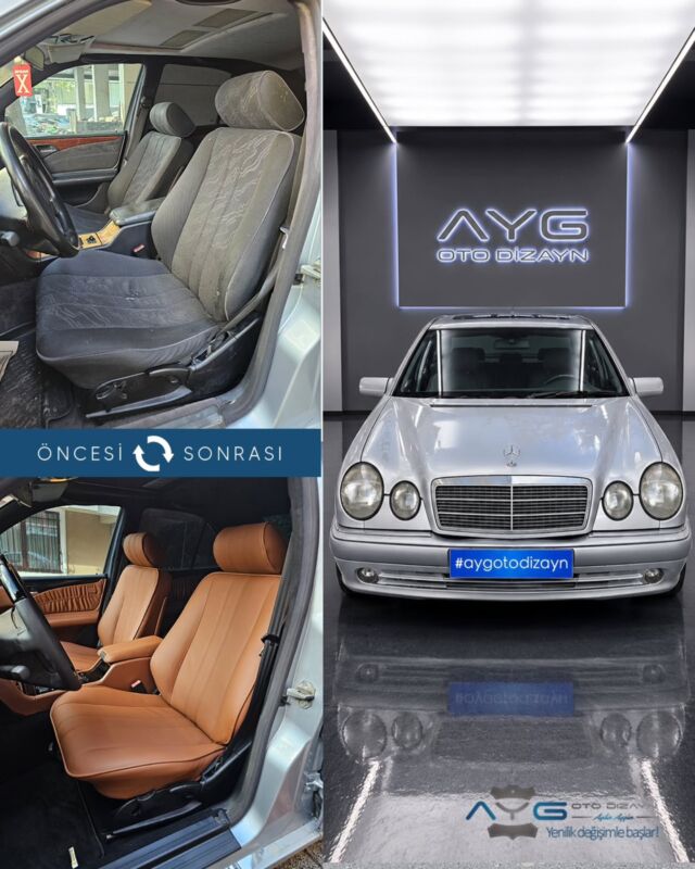 Mercedes E Serisi Öncesi - Sonrası
Araç sahibine iyi günlerde kullanmasını diliyoruz.🤗

✅Araçta yapılan işlemler:
➡️Koltuk Döşeme
➡️Kapı Döşemesi Kaplama
➡️Tavan Döşemesi Renk Değişimi 
➡️Plastik Aksam Boyama
➡️Taban Halısı Kaplama
➡️Maun Kaplama
➡️Direksiyon Kaplama

💰Fiyat almak için; 0534 968 60 07
Yenilik değişimle başlar!
_______________________________________________
🚘 Ayg Oto Dizayn - Profesyonel Oto Deri Döşeme
🌎www.aygotodizayn.live
☎ 0534 968 6007
🏢Ambarlı Mah. Balaban Cad.No:21/A Avcılar/İstanbul