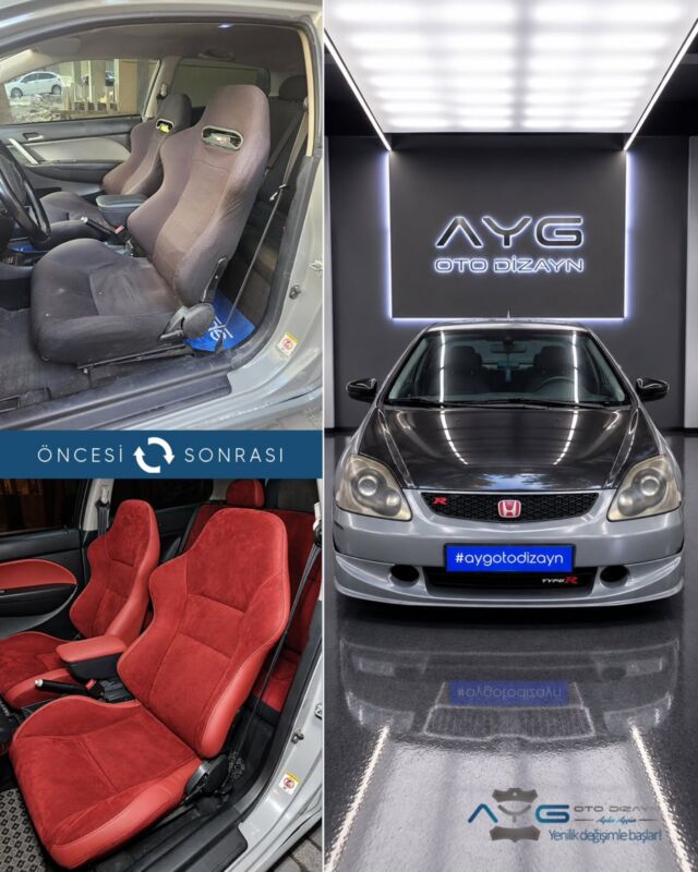 Honda Civic Öncesi - Sonrası
Araç sahibine iyi günlerde kullanmasını diliyoruz.🤗

✅Araçta yapılan işlemler:
➡️Koltuk Döşeme
➡️Kapı Döşemesi Kaplama