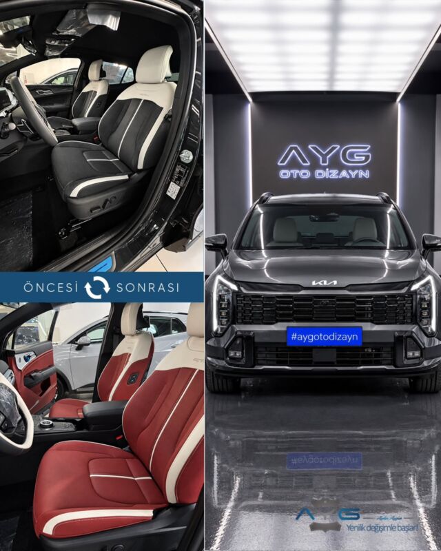 Kia Sportage Gt Line 0 km Öncesi - Sonrası
Araç sahibine iyi günlerde kullanmasını diliyoruz.🤗

✅Araçta yapılan işlemler:
➡️Koltuk Döşeme
➡️Kapı Döşemesi Kaplama 
➡️Plastik Aksam Boyama

💰Fiyat almak için; 0534 968 60 07
Yenilik değişimle başlar!
_______________________________________________
🚘 Ayg Oto Dizayn - Profesyonel Oto Deri Döşeme
🌎www.aygotodizayn.live
☎ 0534 968 6007
🏢Ambarlı Mah. Balaban Cad.No:21/A Avcılar/İstanbul